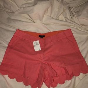 NWT J. Crew Scalloped Shorts